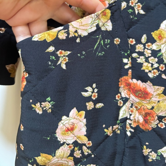 Zara Black Floral Jacket - Picture 5 of 10